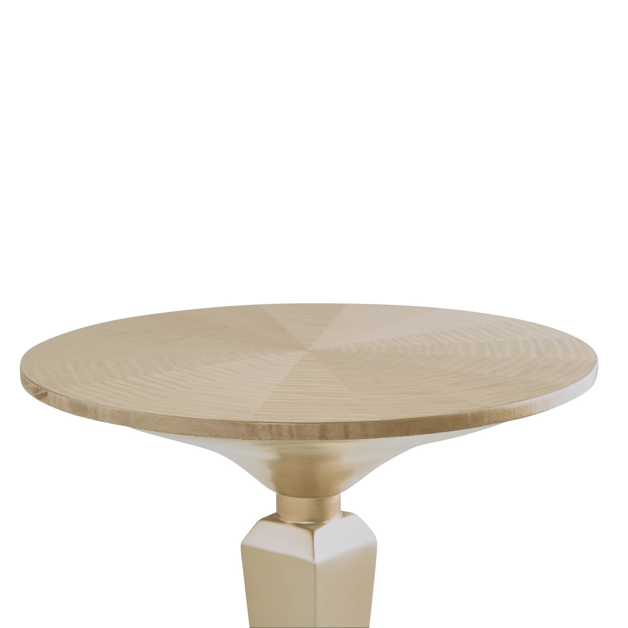 Malibu Crest Round Pedestal Tea Table - Chardonnay