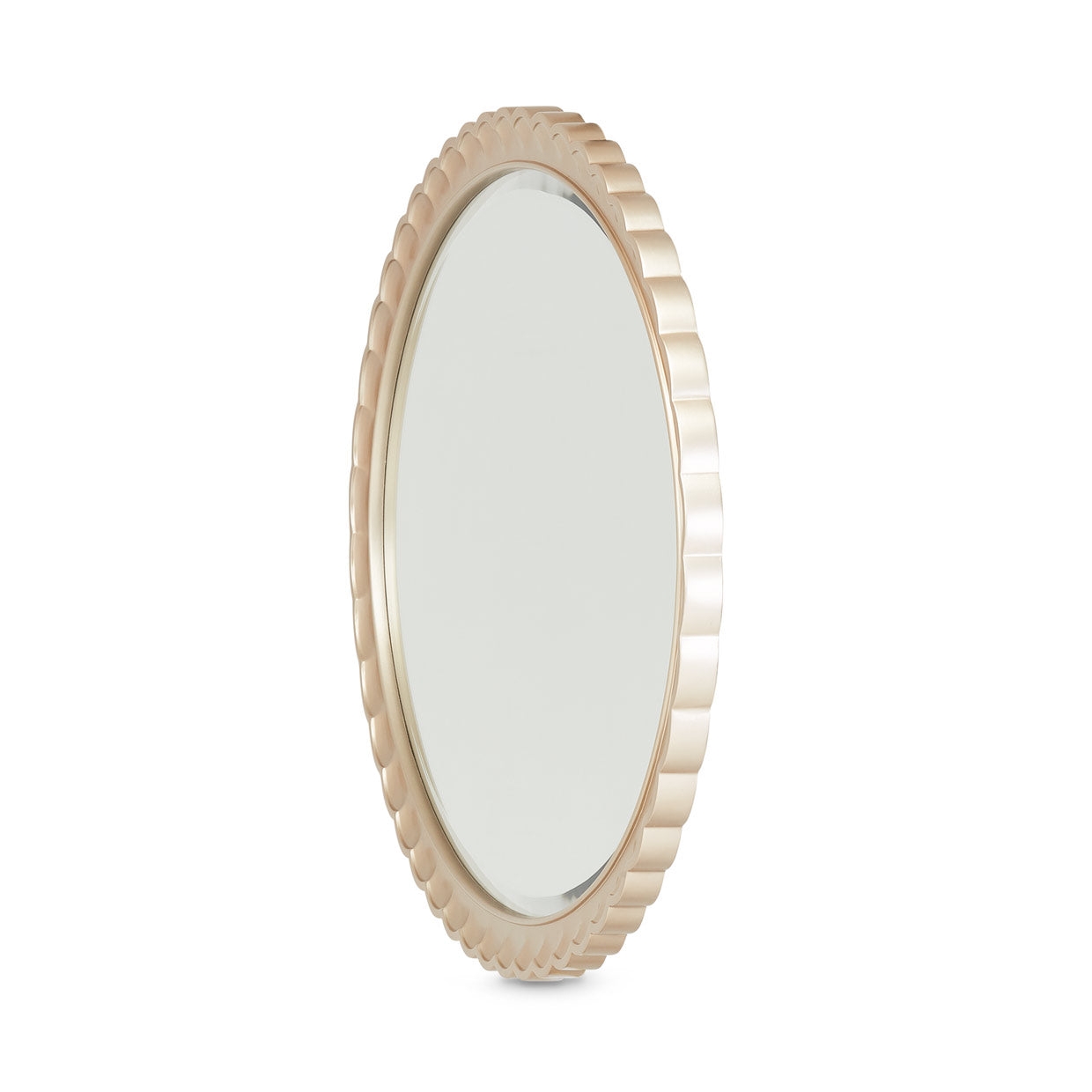 Malibu Crest Oval Wall Mirror - Chardonnay