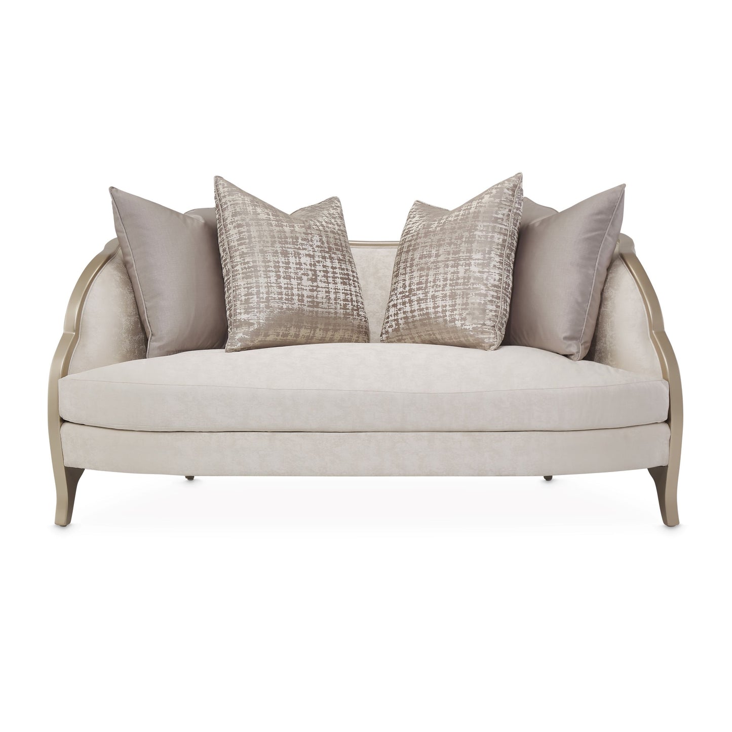 Malibu Crest Loveseat - Cloud White/Chardonnay