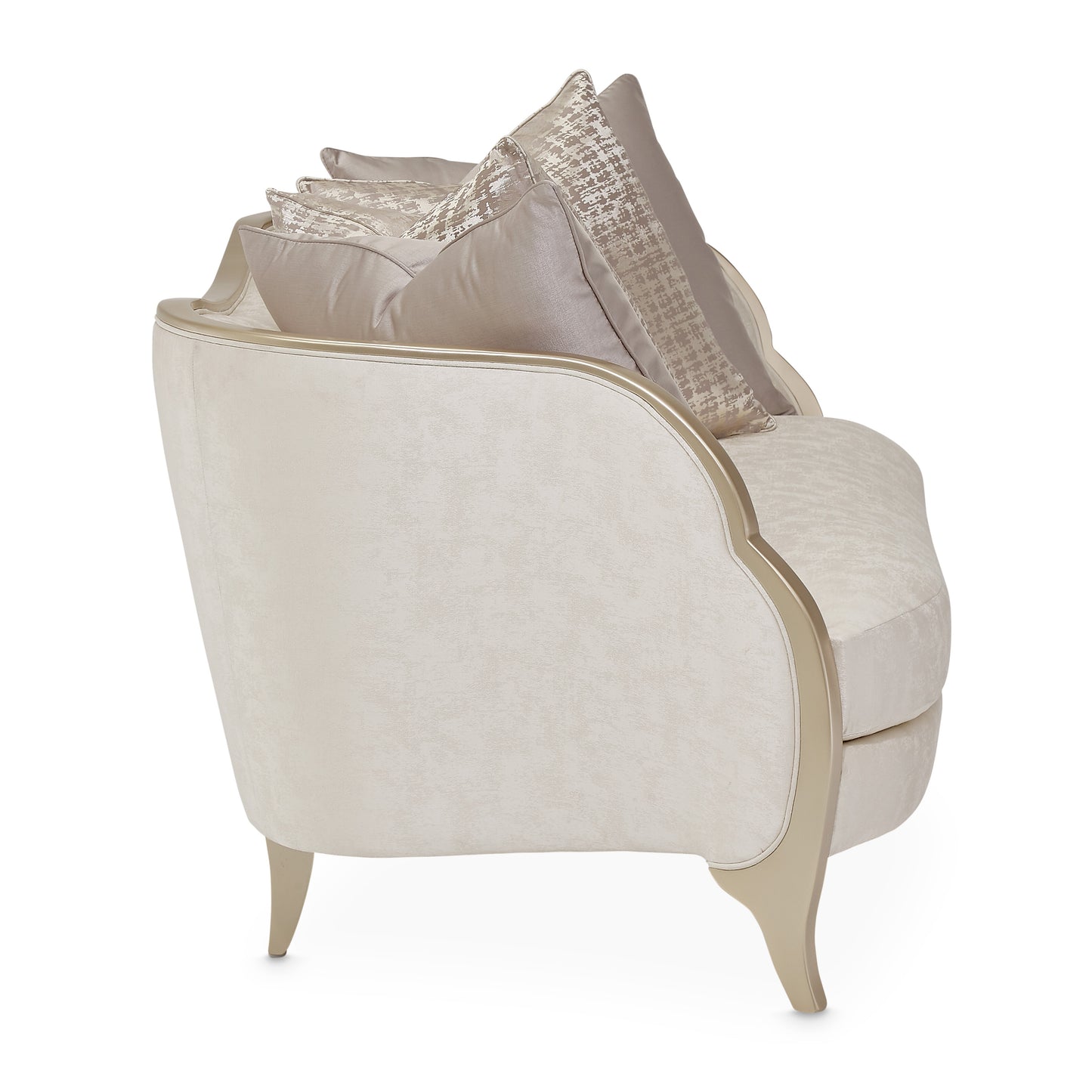Malibu Crest Loveseat - Cloud White/Chardonnay
