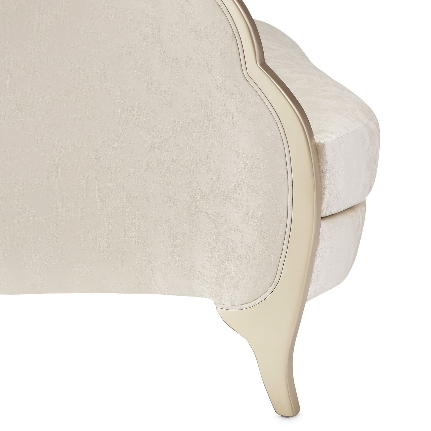 Malibu Crest Loveseat - Cloud White/Chardonnay