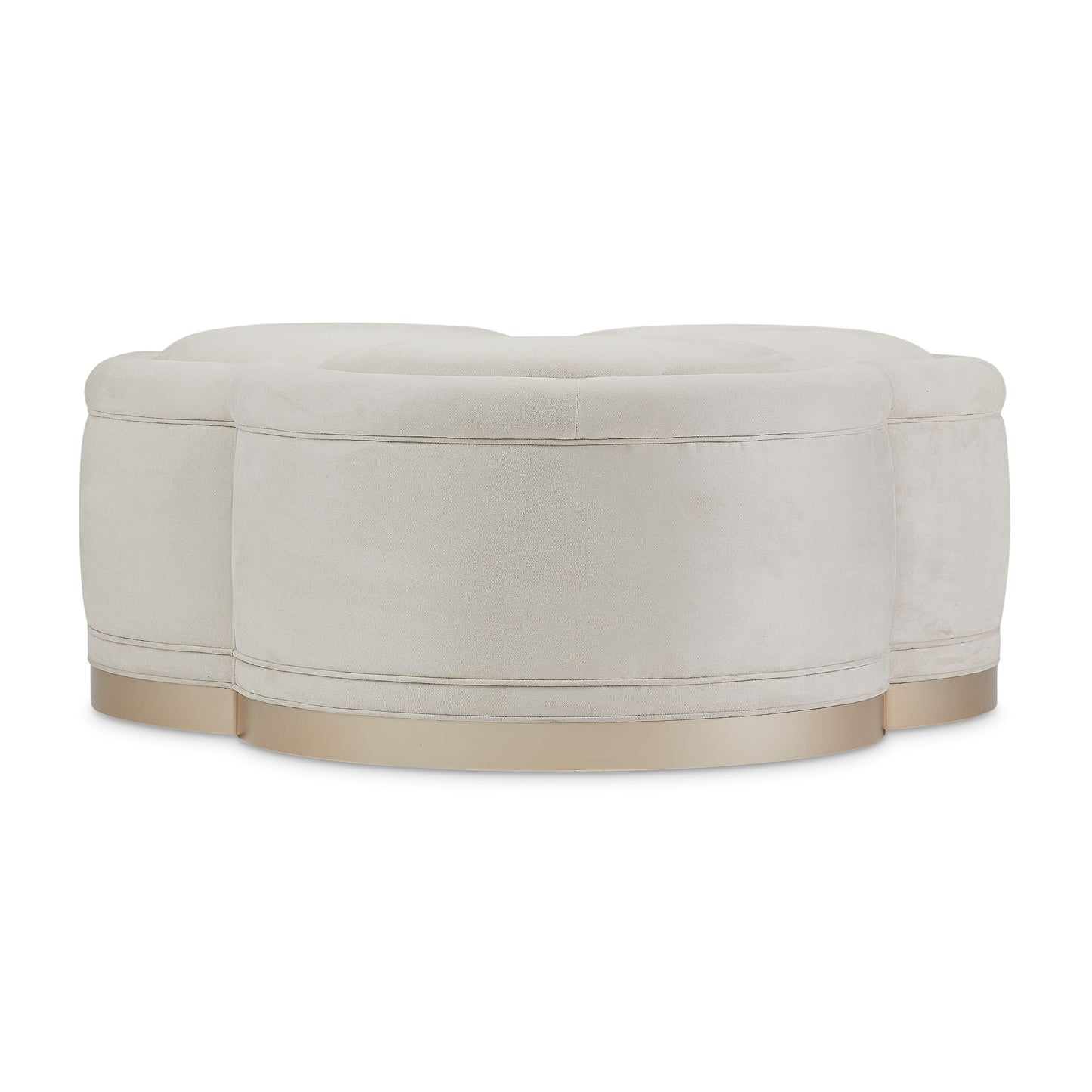 Malibu Crest Cocktail Ottoman - Doeskin