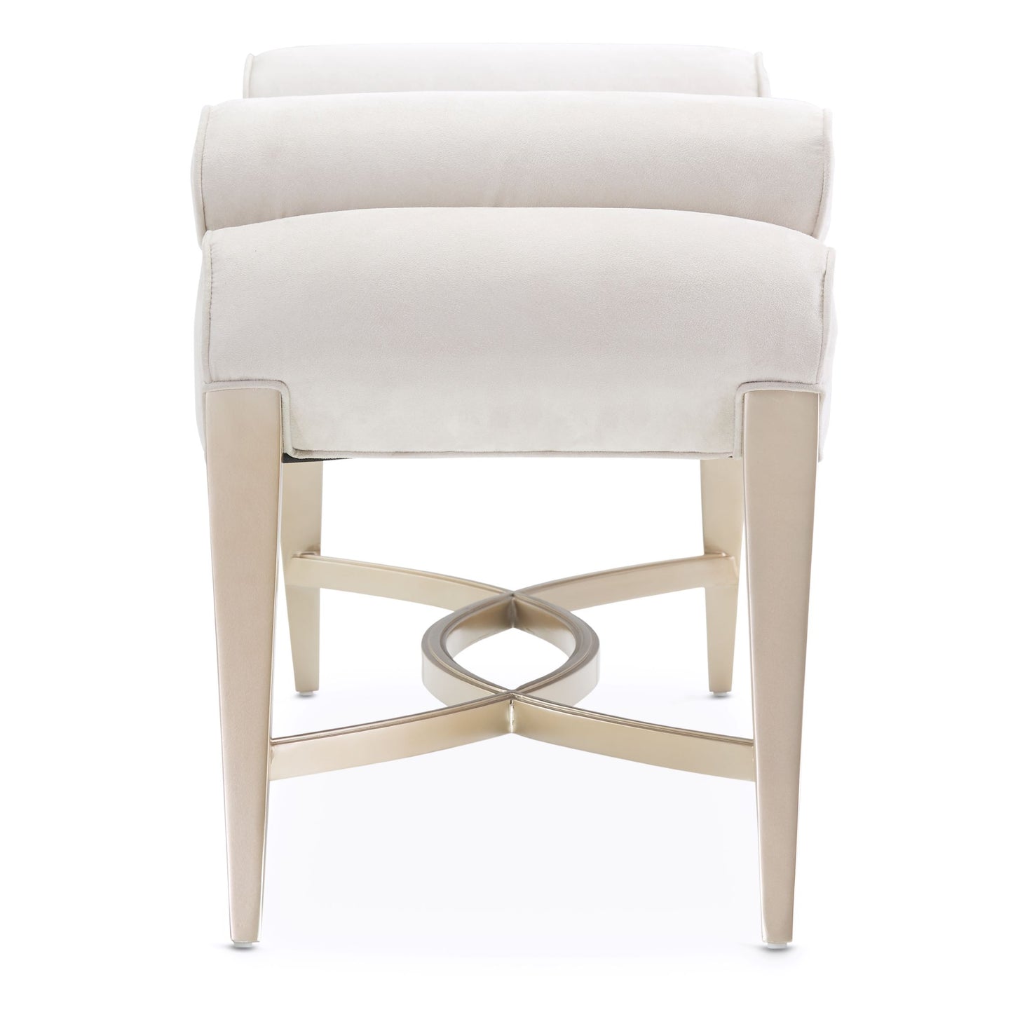 Malibu Crest Bed Bench - Doeskin/Chardonnay