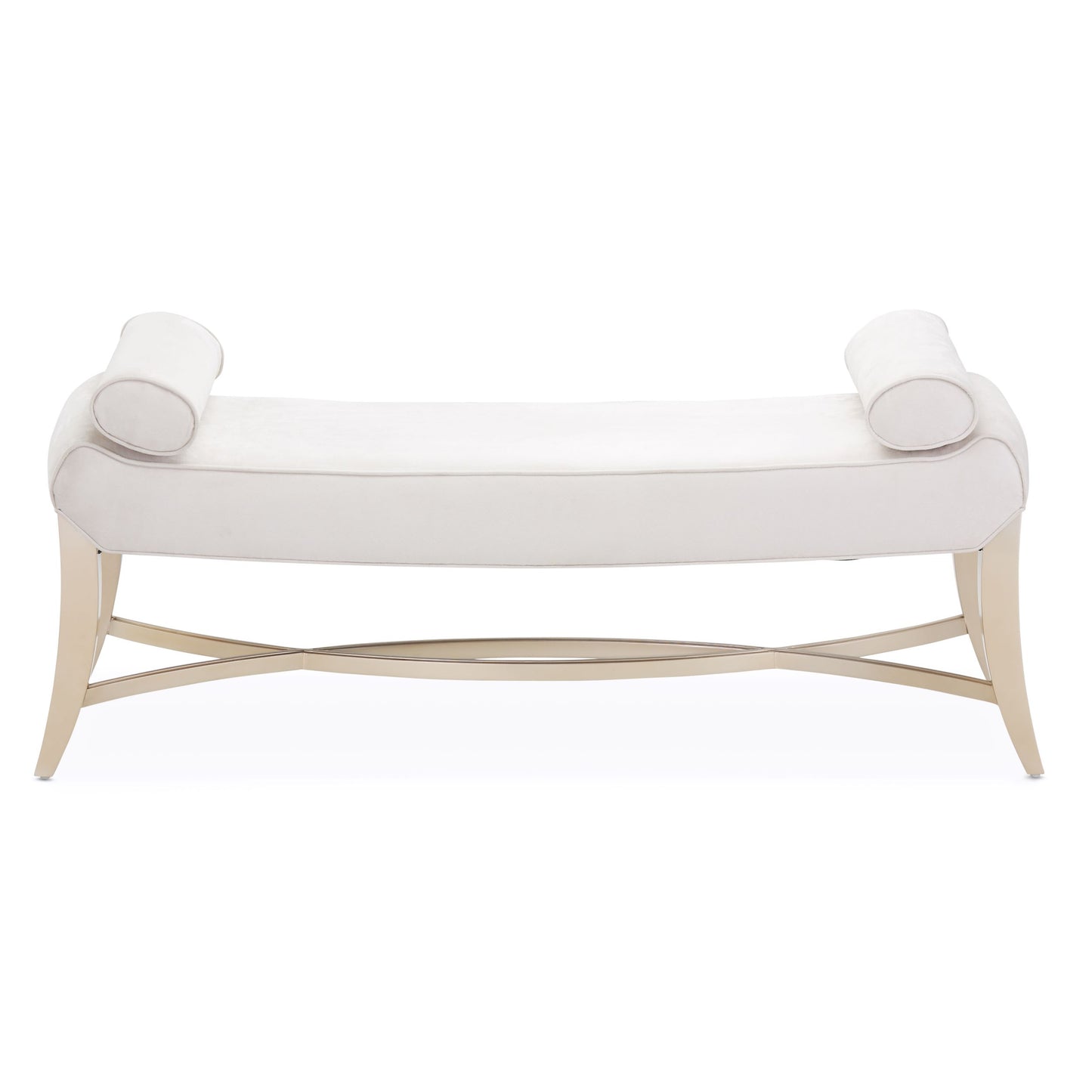 Malibu Crest Bed Bench - Doeskin/Chardonnay