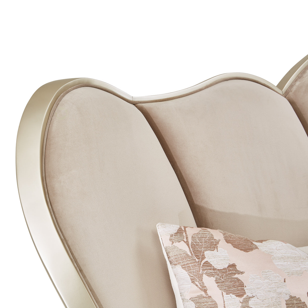 Villa Cherie Eastern King Channel Tufted Bed - Hazelnut