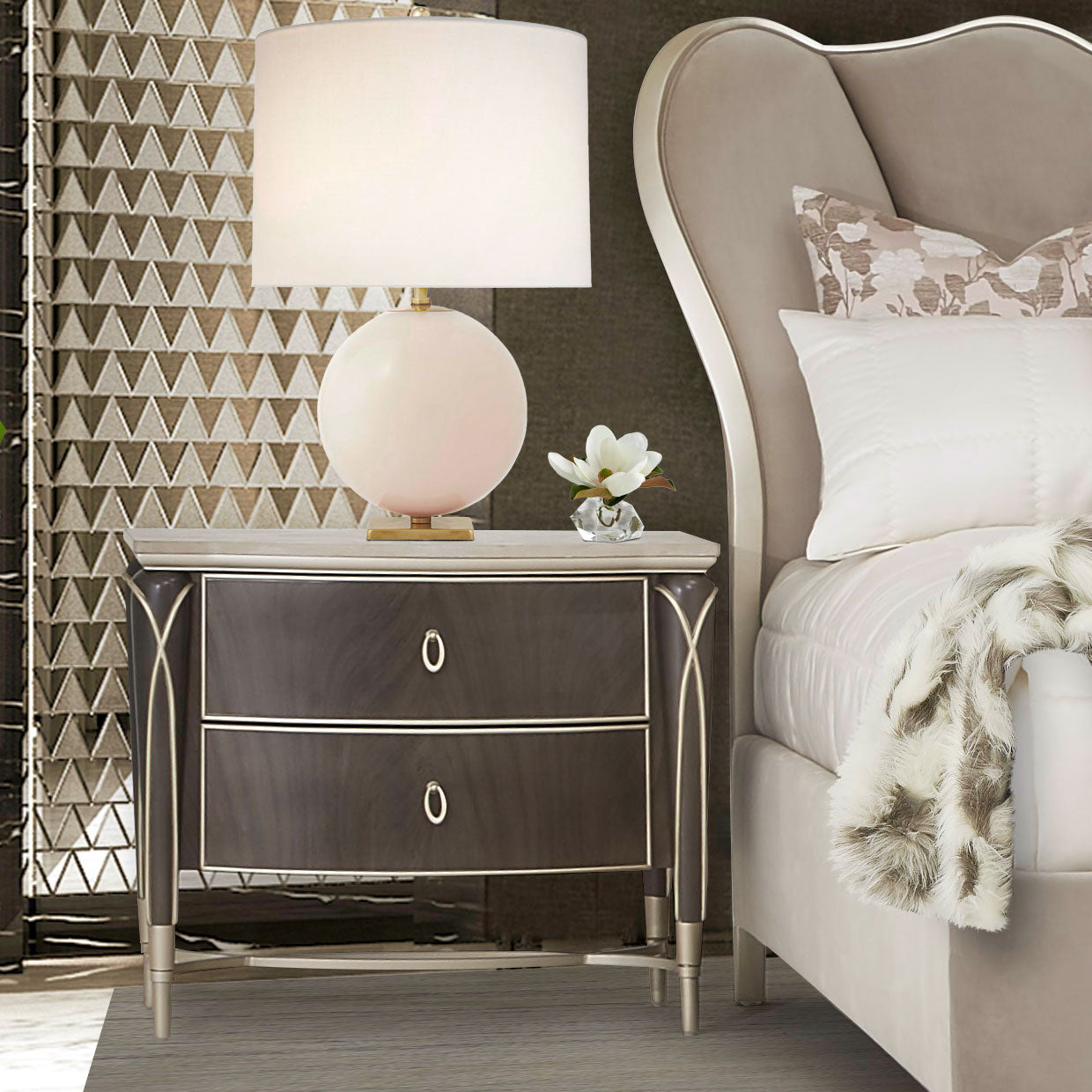 Villa Cherie Nightstand - Hazelnut
