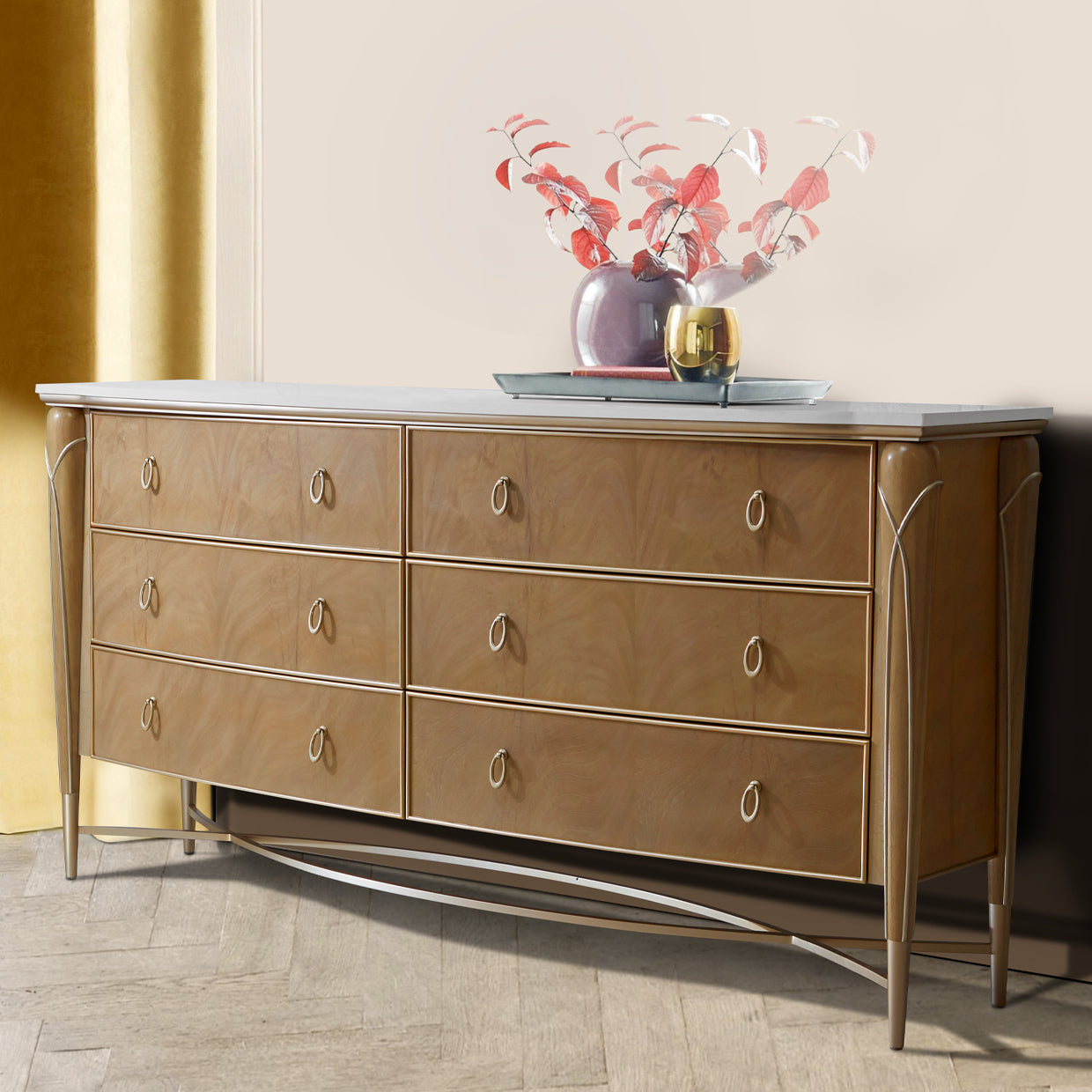 Villa Cherie Dresser - Caramel
