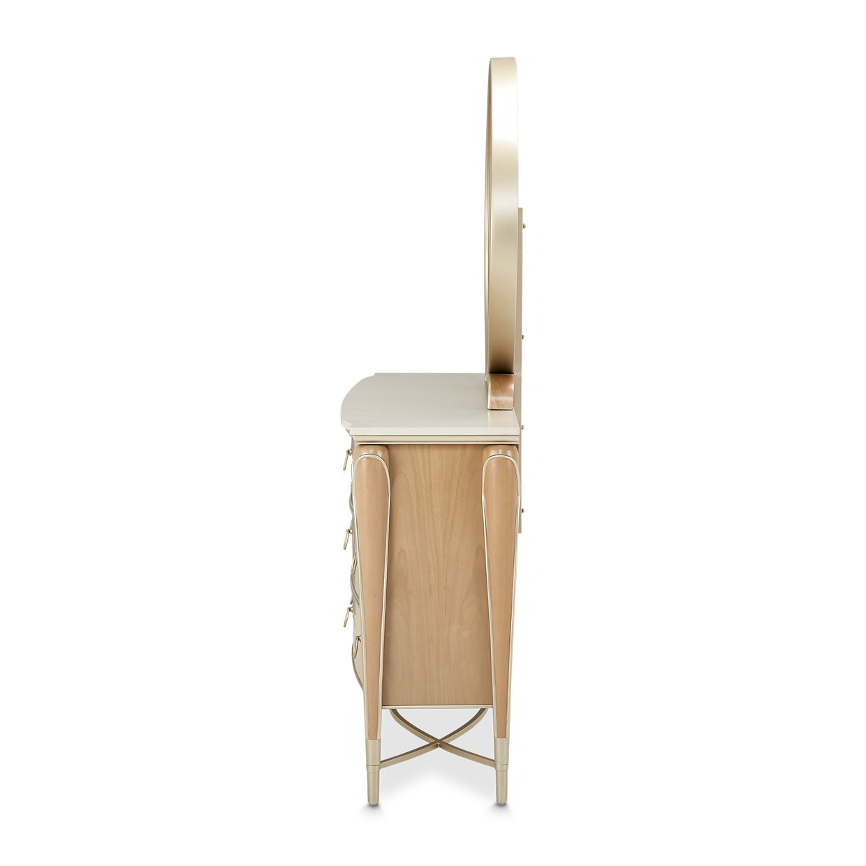 Villa Cherie Dresser and Mirror - Caramel