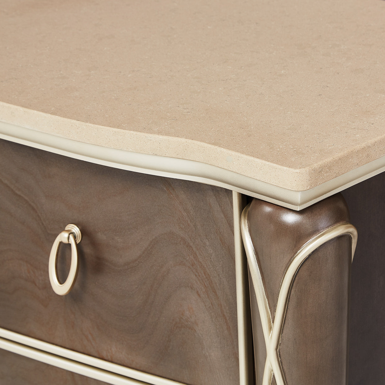 Villa Cherie Dresser & Mirror - Hazelnut