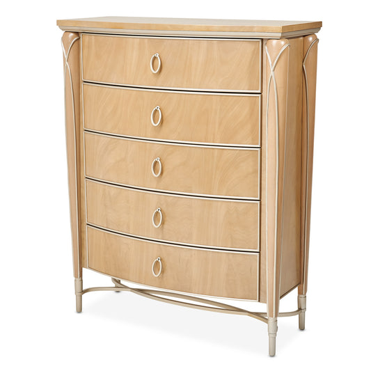 Villa Cherie Highboy Chest - Caramel