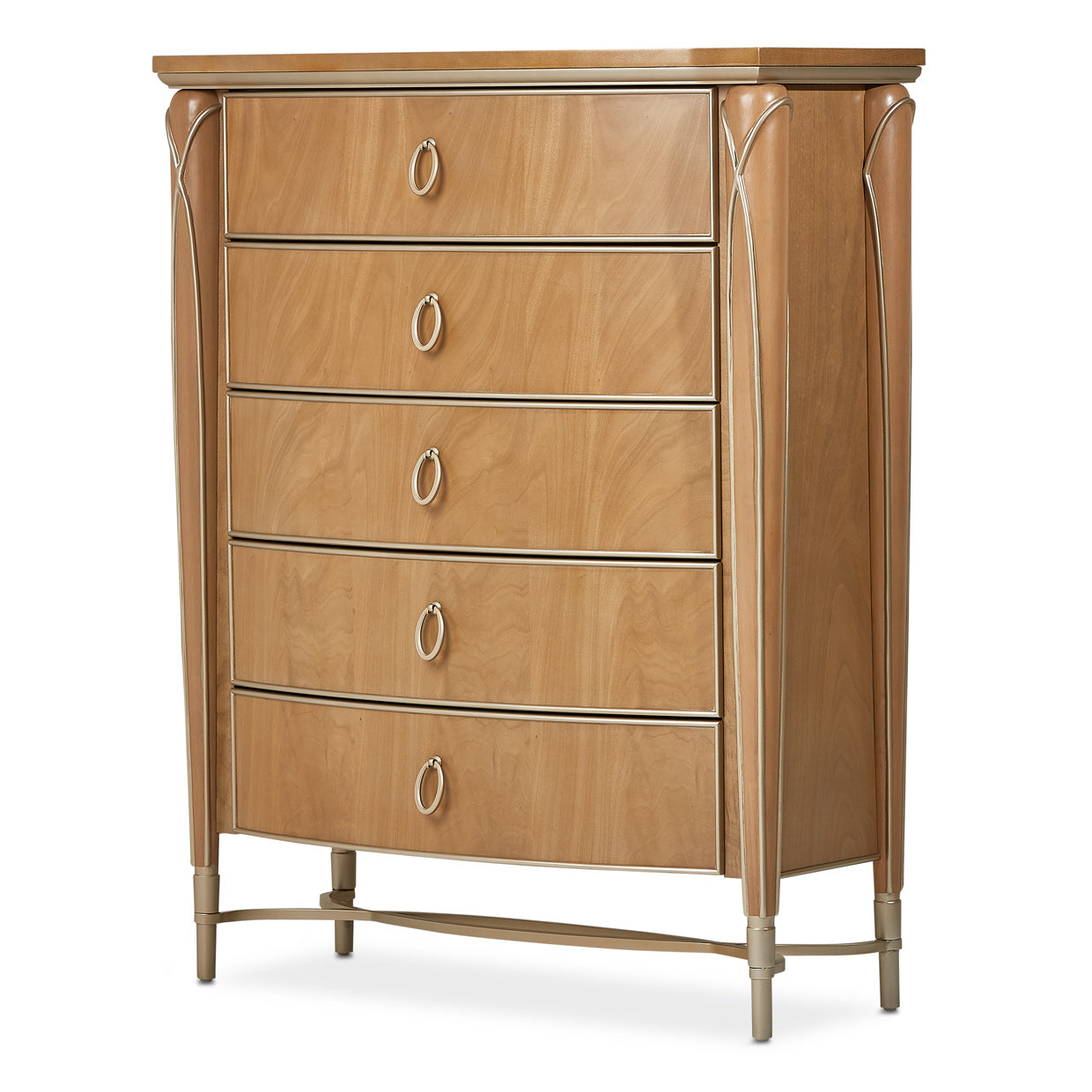 Villa Cherie Highboy Chest - Caramel