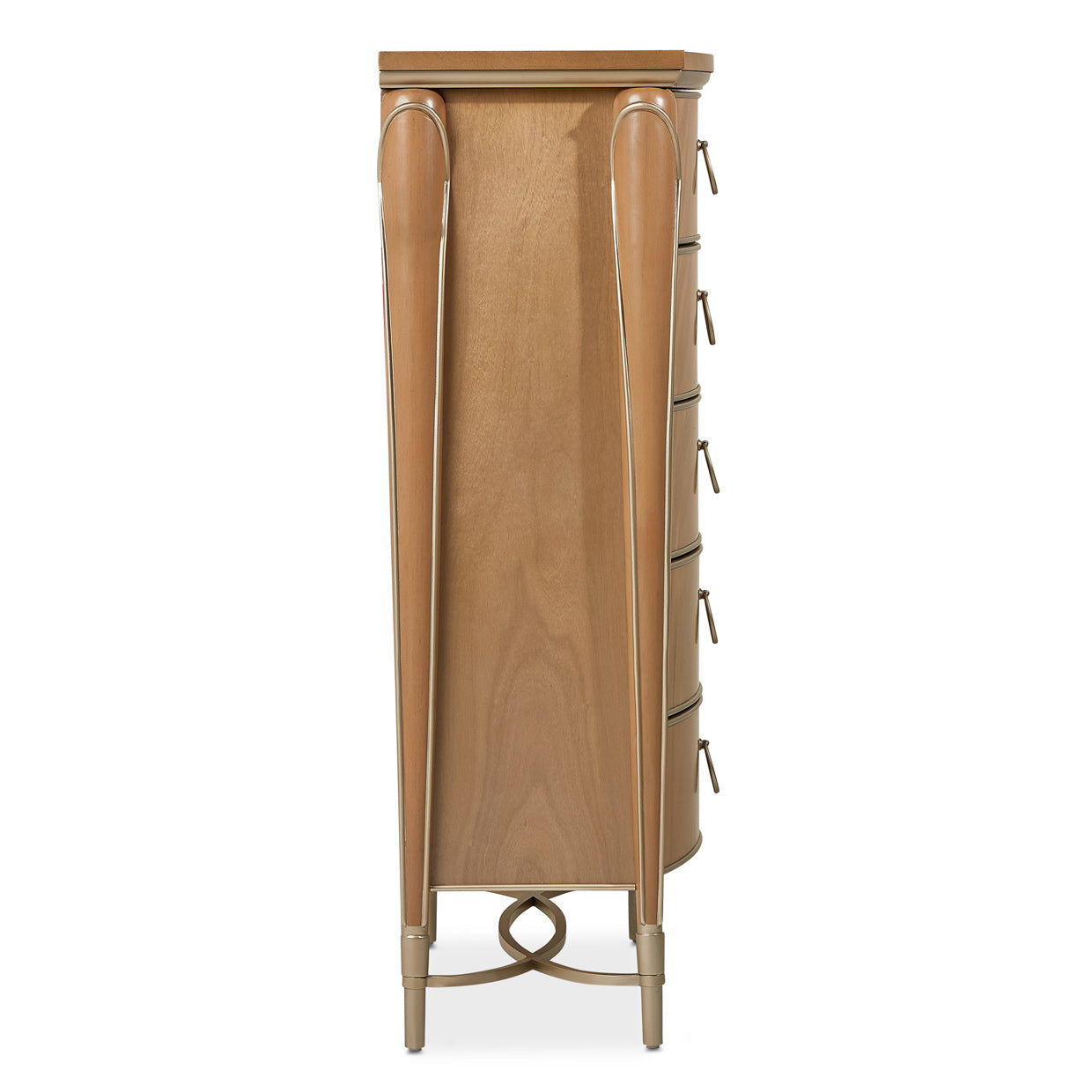 Villa Cherie Highboy Chest - Caramel