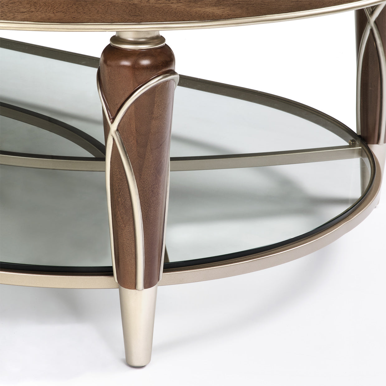 Villa Cherie Oval Cocktail Table - Hazelnut