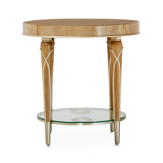 Villa Cherie End Table - Caramel