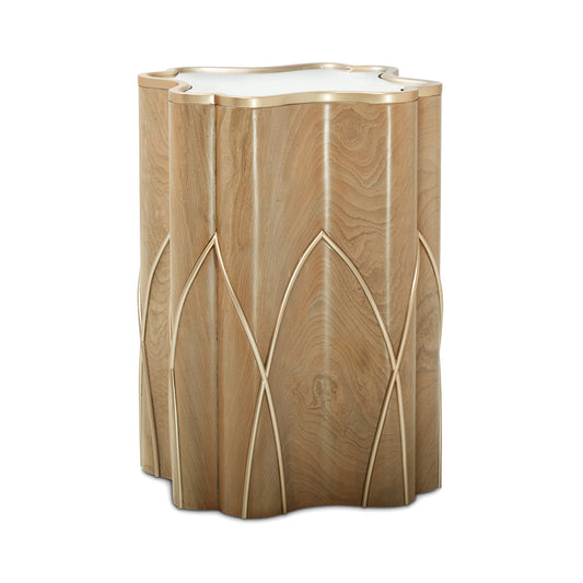 Villa Cherie Chairside Table - Caramel