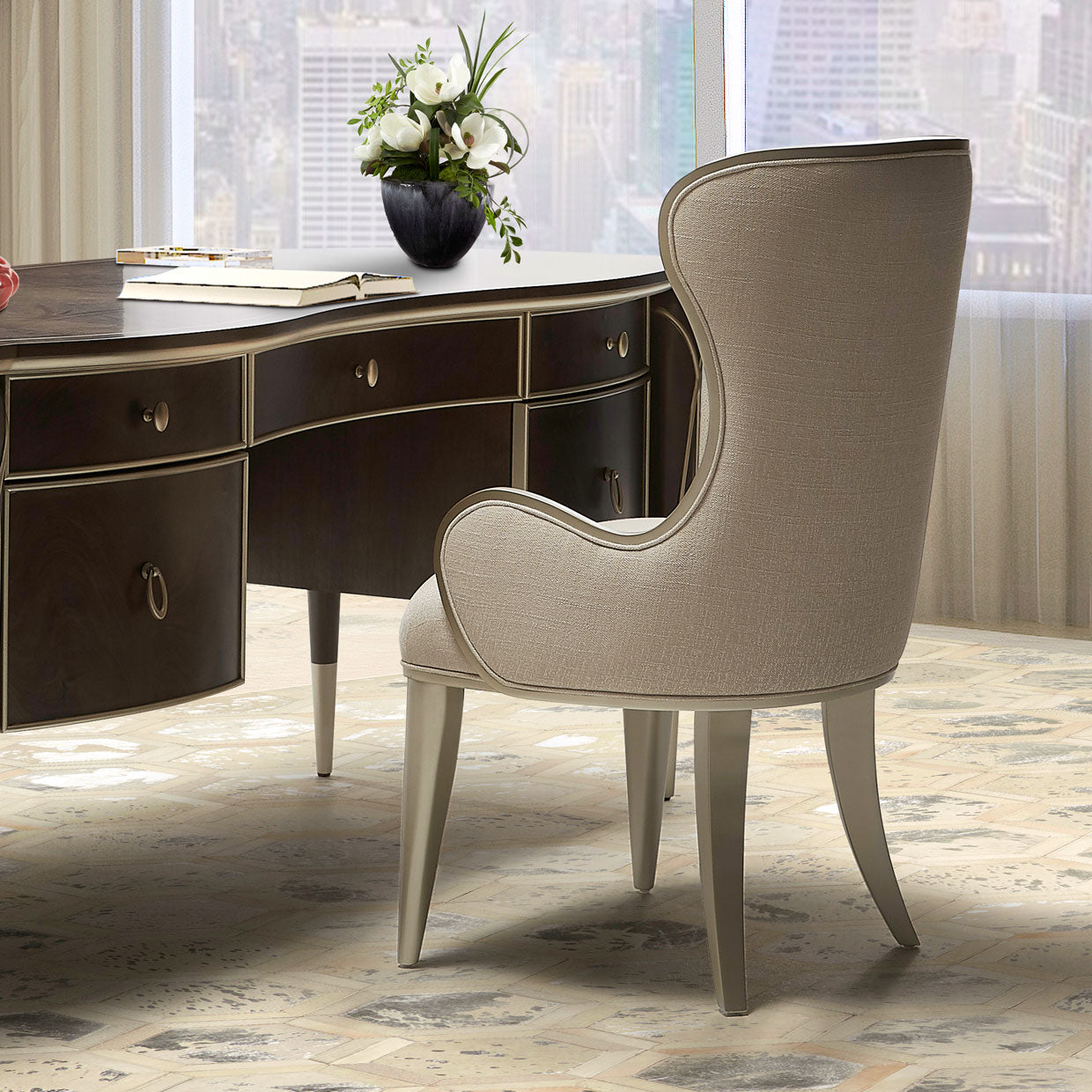 Villa Cherie Desk Chair - Chardonnay