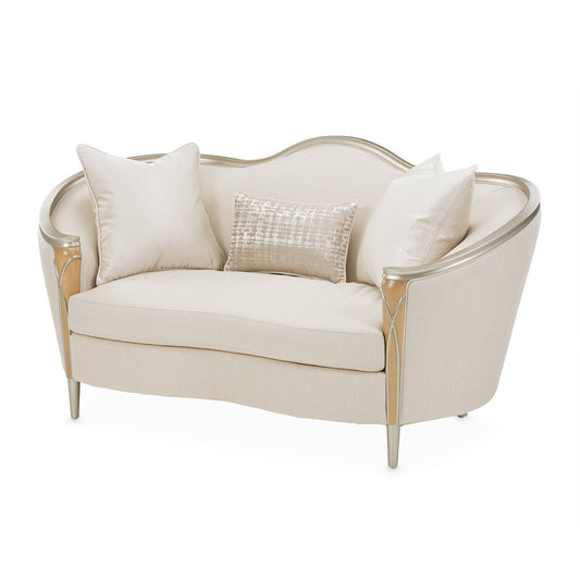 Villa Cherie Loveseat - Pearl/Caramel