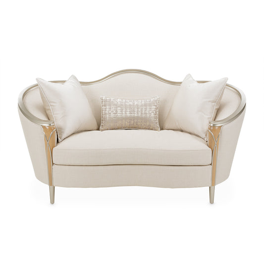 Villa Cherie Loveseat - Pearl/Caramel
