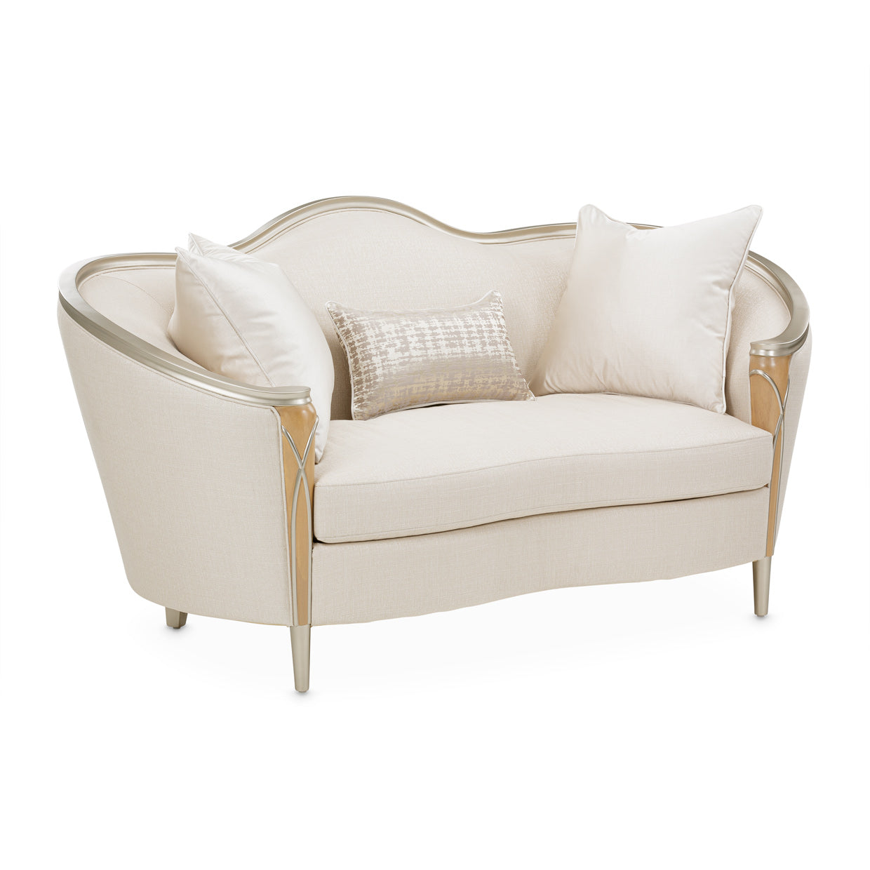 Villa Cherie Loveseat - Pearl/Caramel