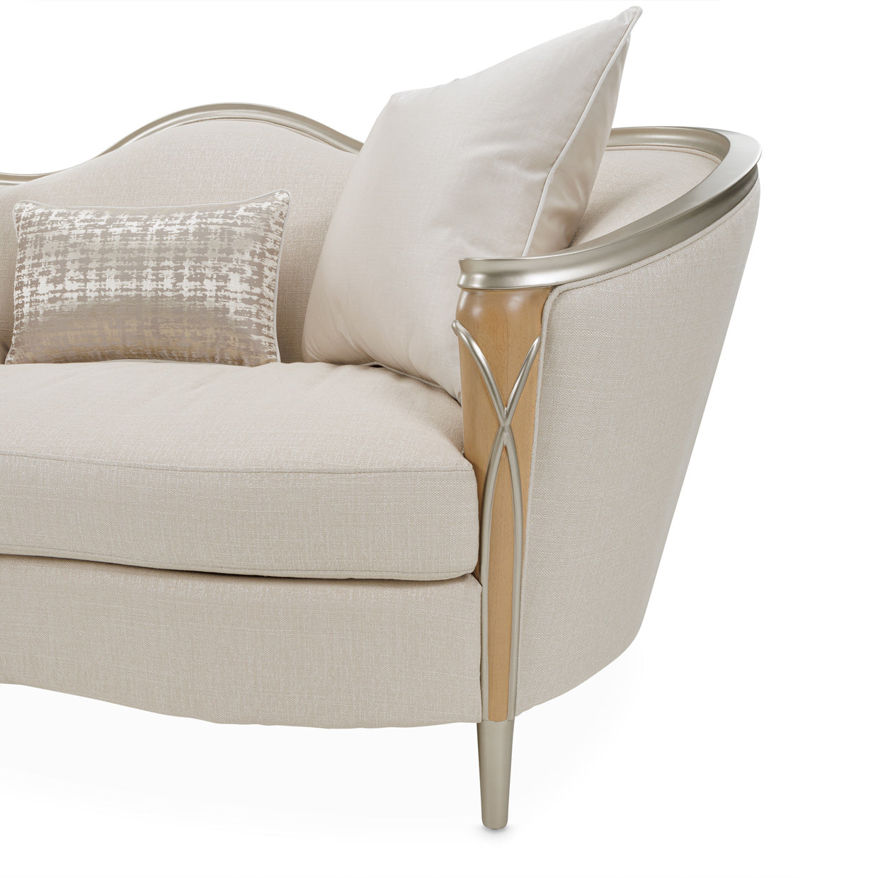 Villa Cherie Loveseat - Pearl/Caramel