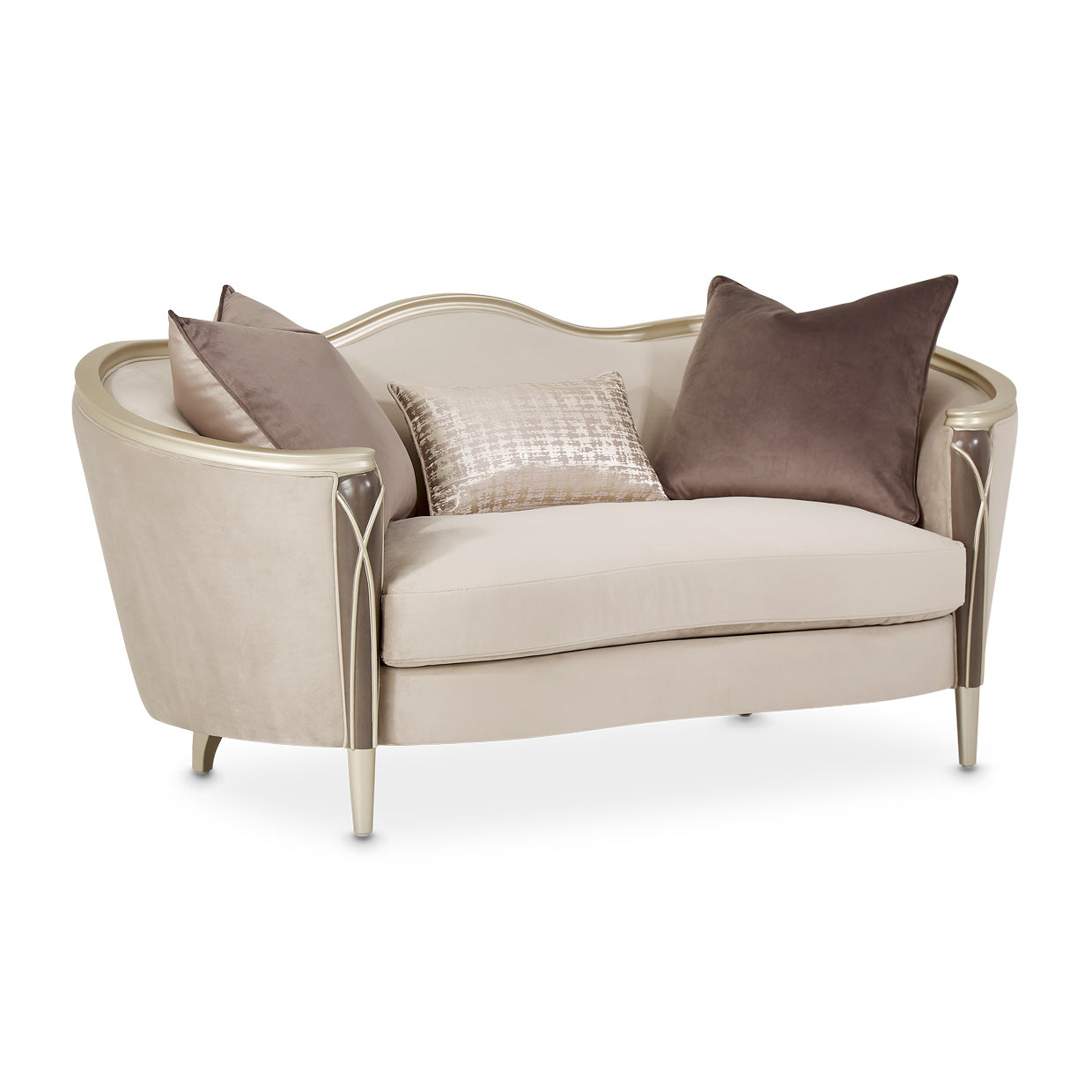 Villa Cherie Loveseat - Porcini/Hazelnut