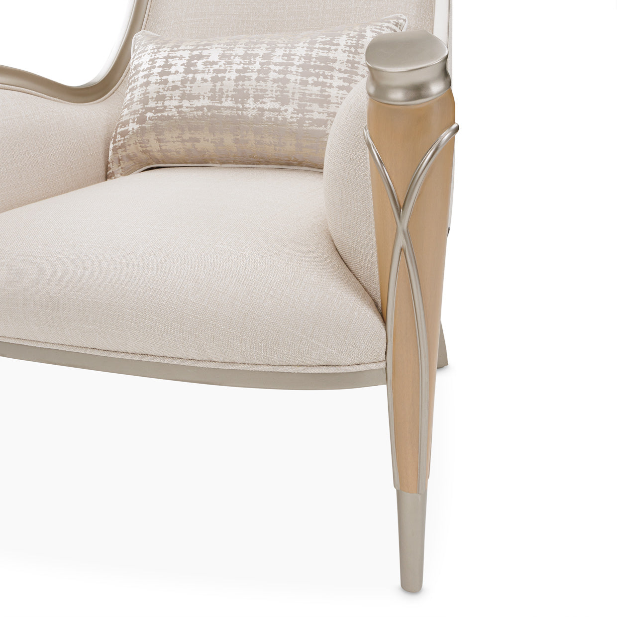 Villa Cherie Accent Chair - Pearl/Caramel