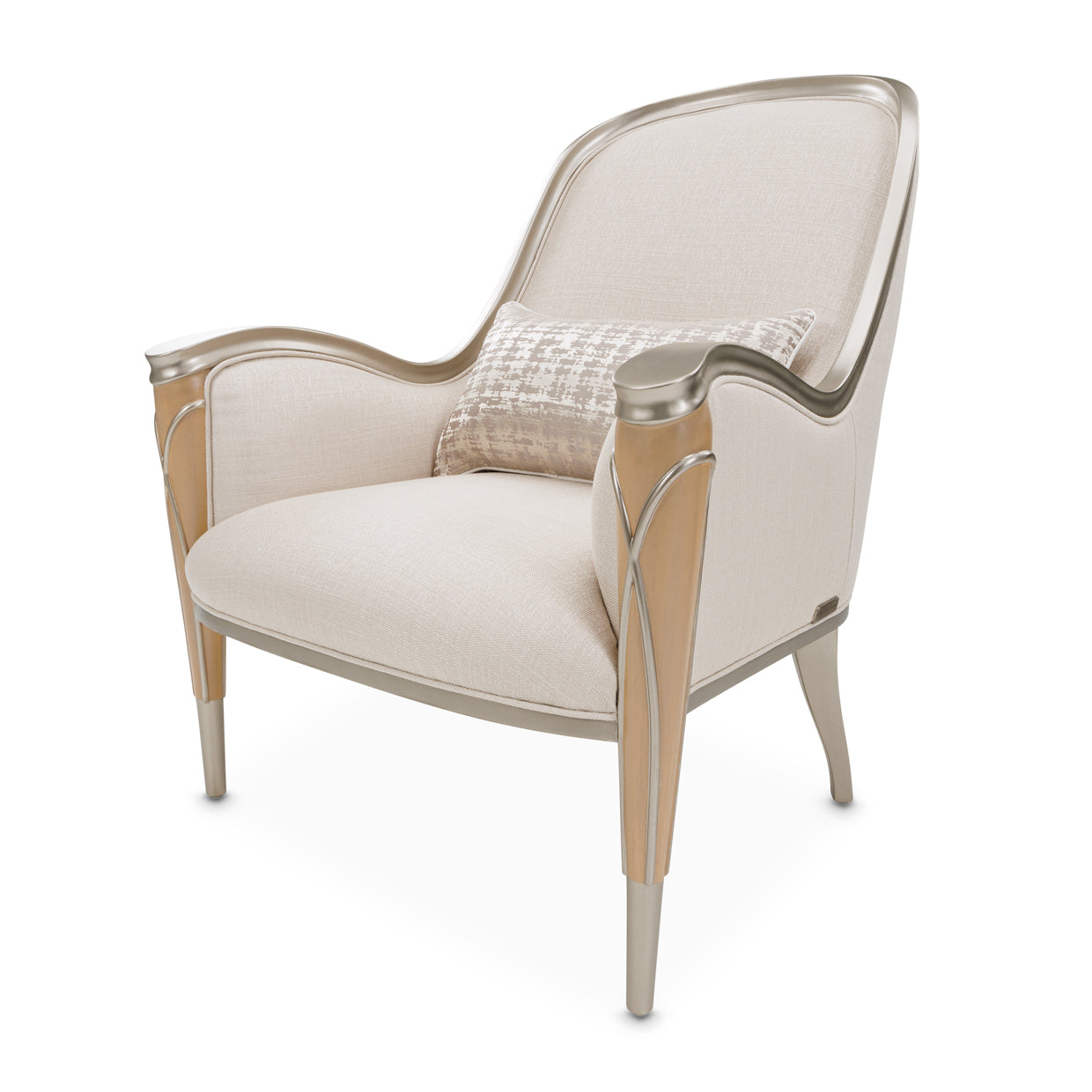 Villa Cherie Accent Chair - Pearl/Caramel