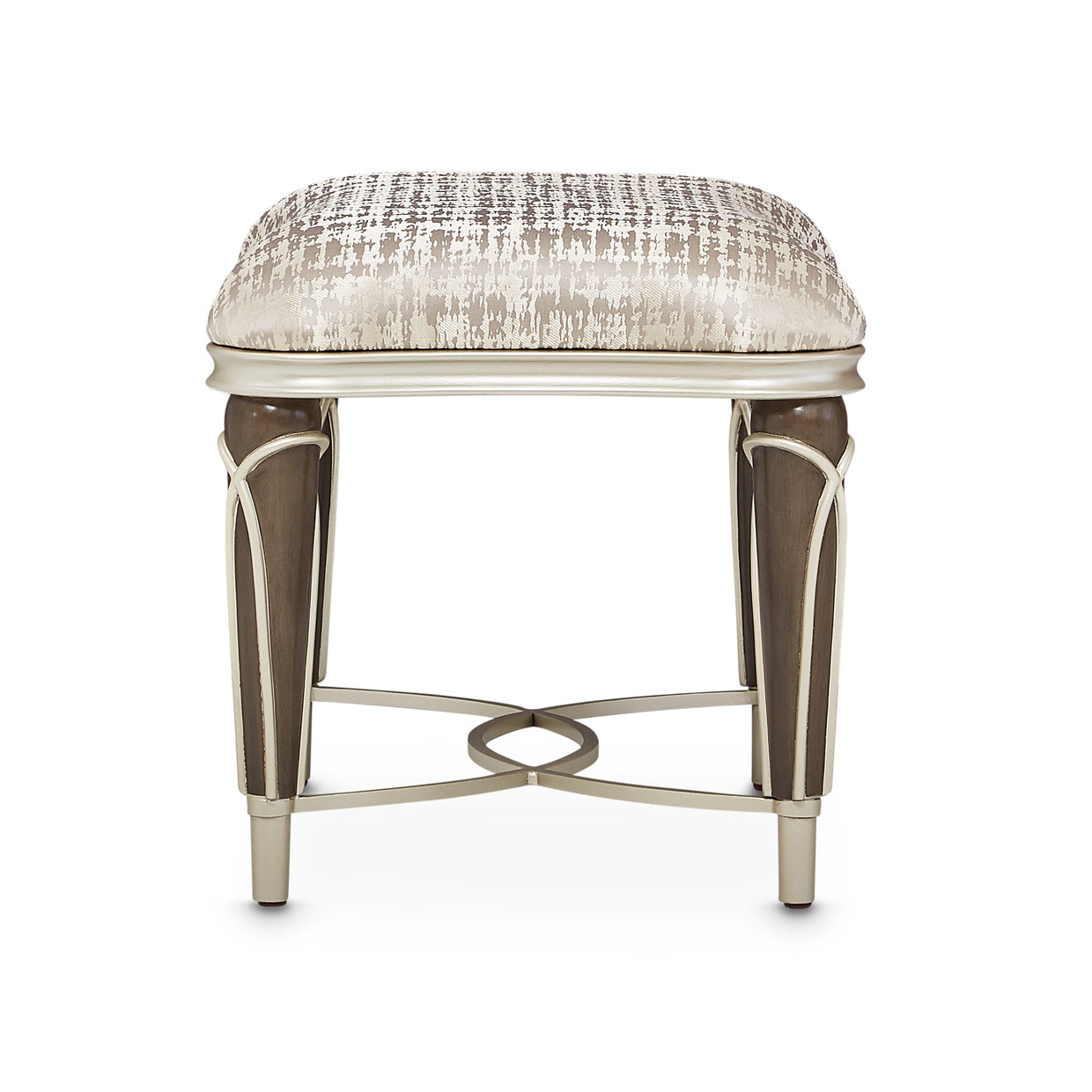 Villa Cherie Ottoman - Bisque/Hazelnut
