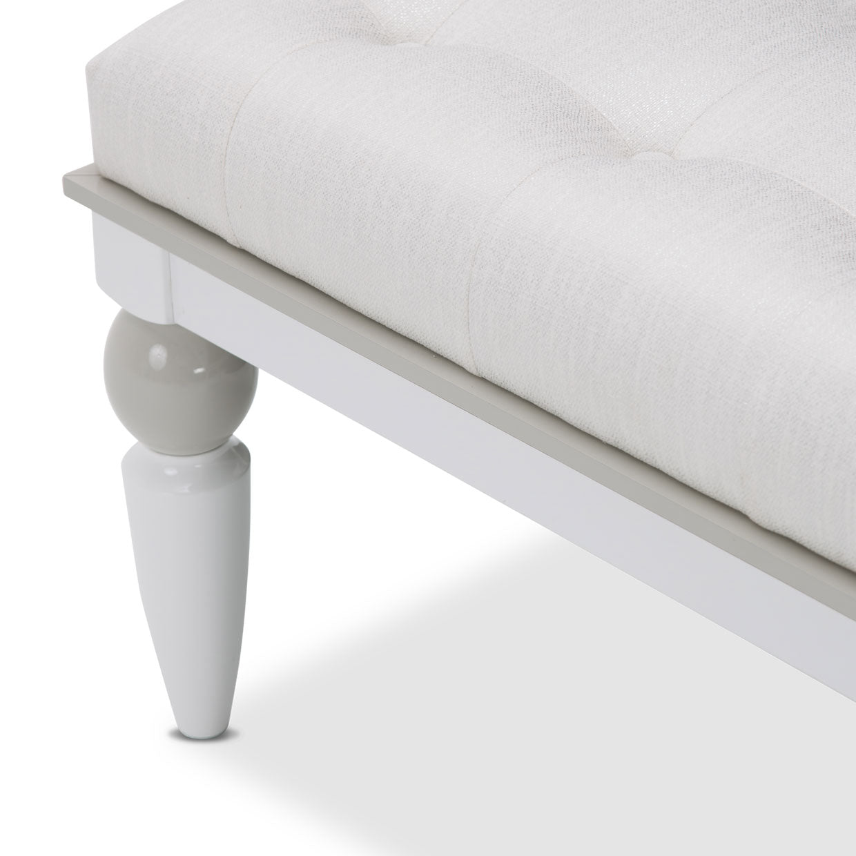 Sky Tower Bedside Bench - Ice/Cloud White