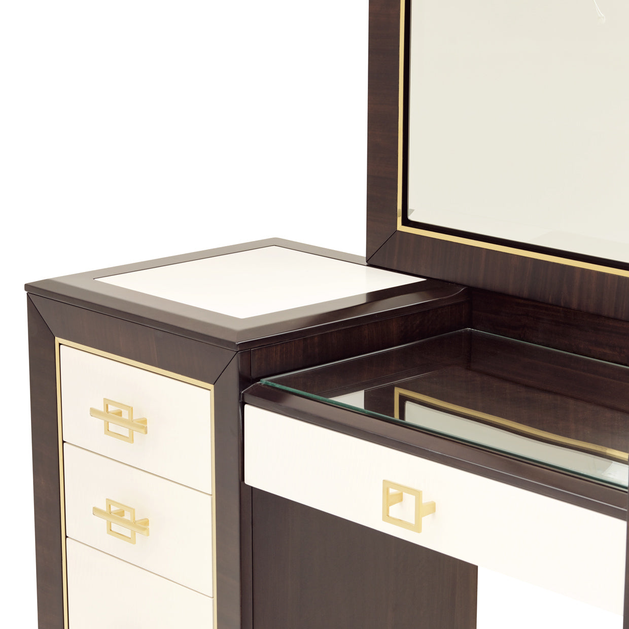 Belmont Place Vanity with Mirror - Espresso