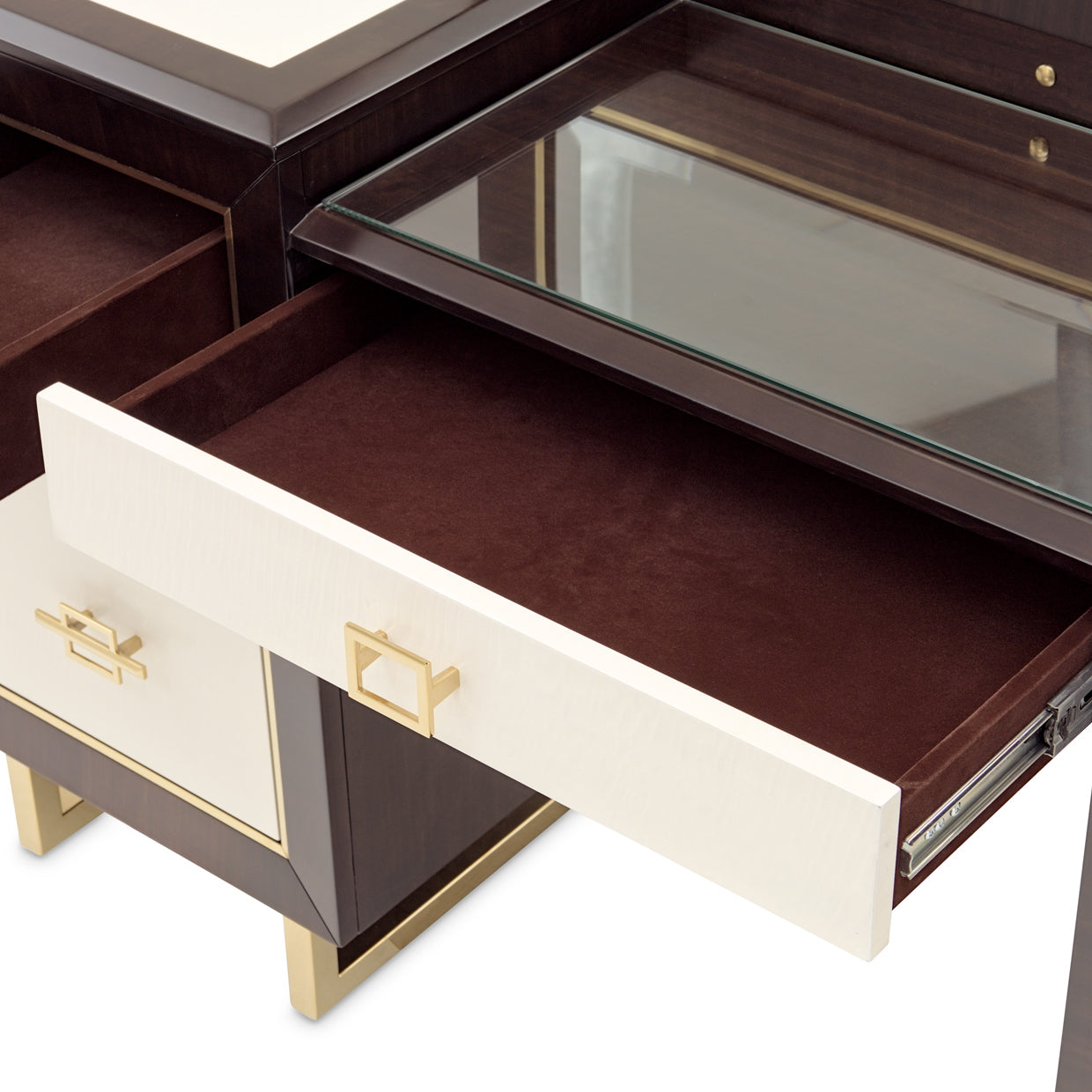 Belmont Place Vanity with Mirror - Espresso