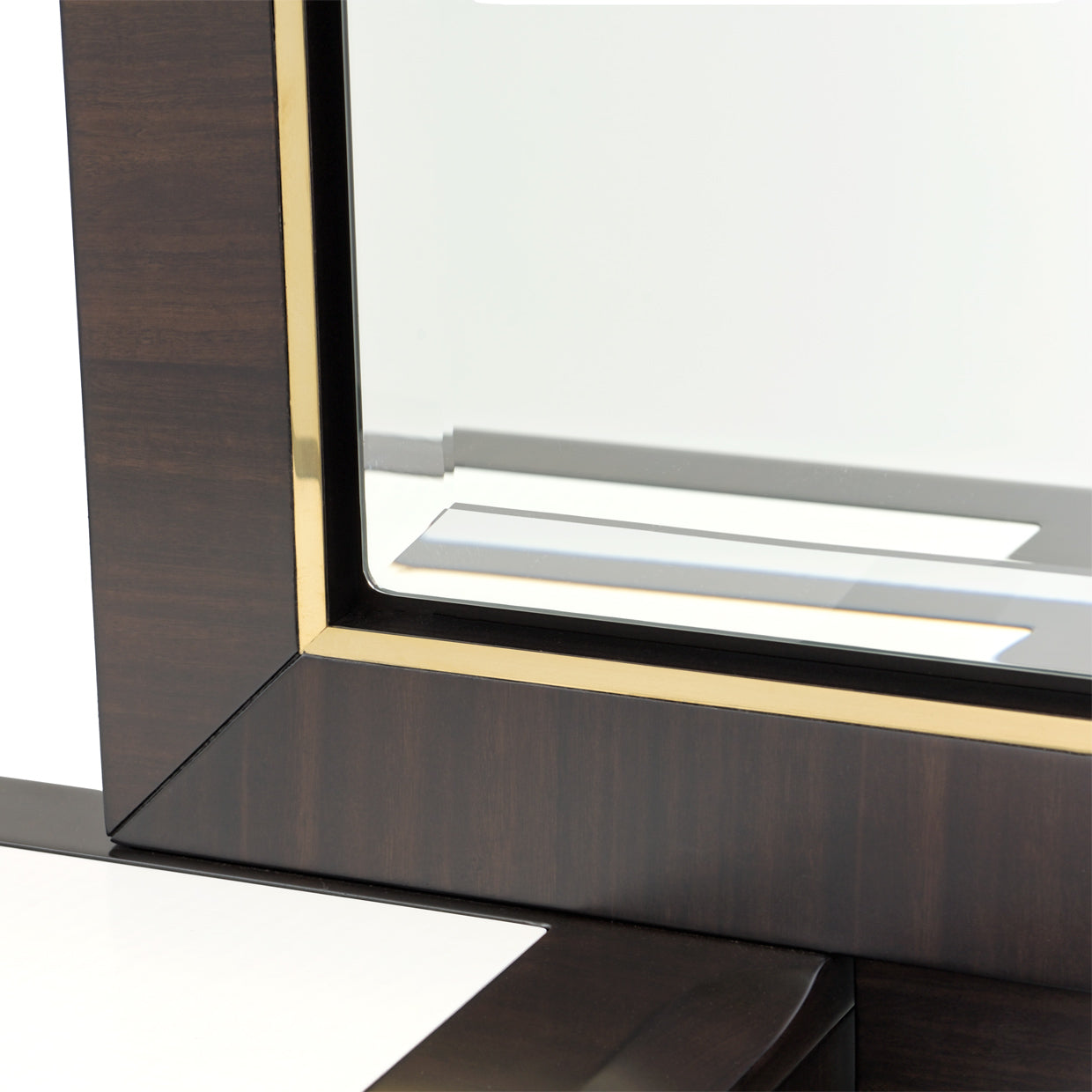 Belmont Place Vanity with Mirror & Bench - Espresso