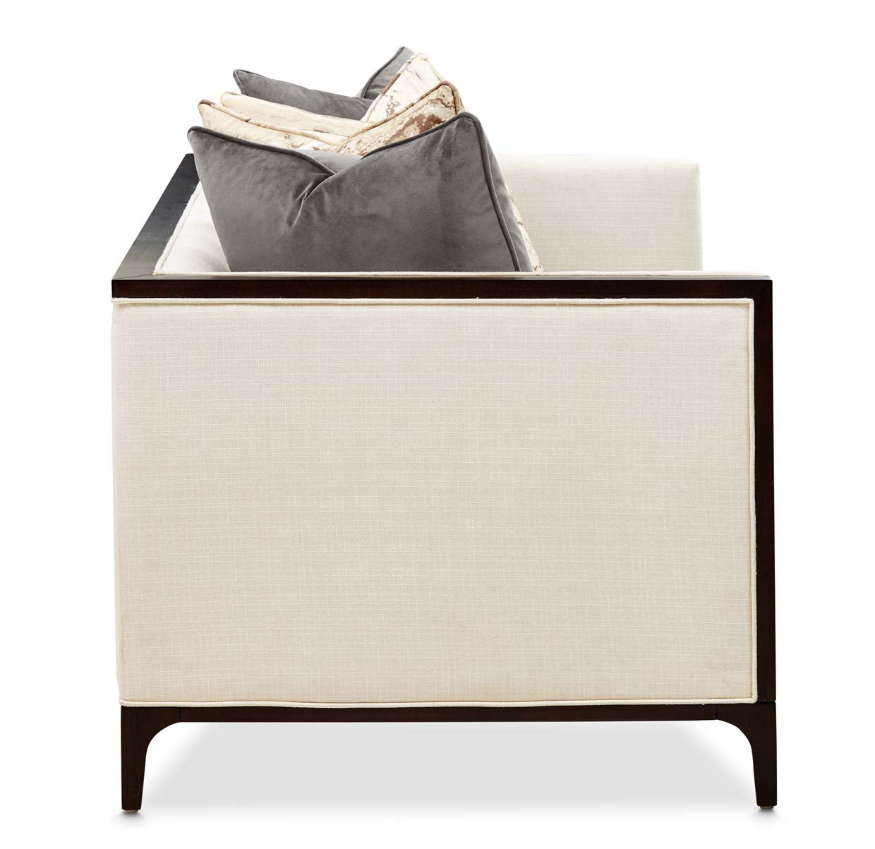 Belmont Place Loveseat - Cream/Espresso