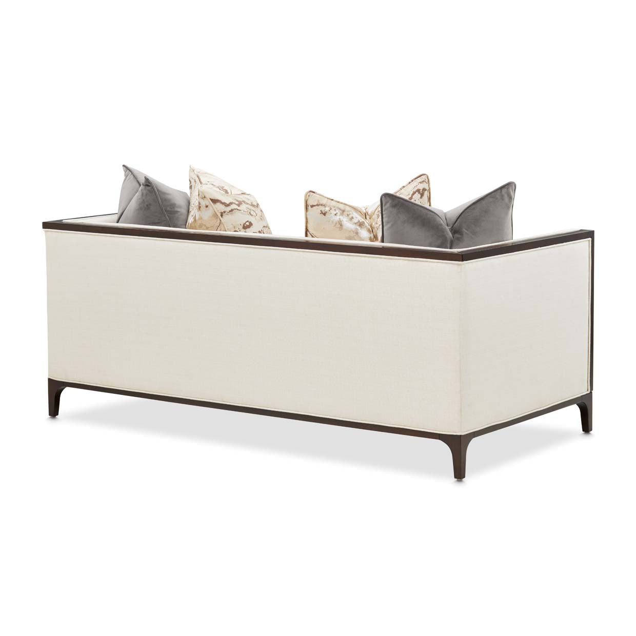 Belmont Place Loveseat - Cream/Espresso