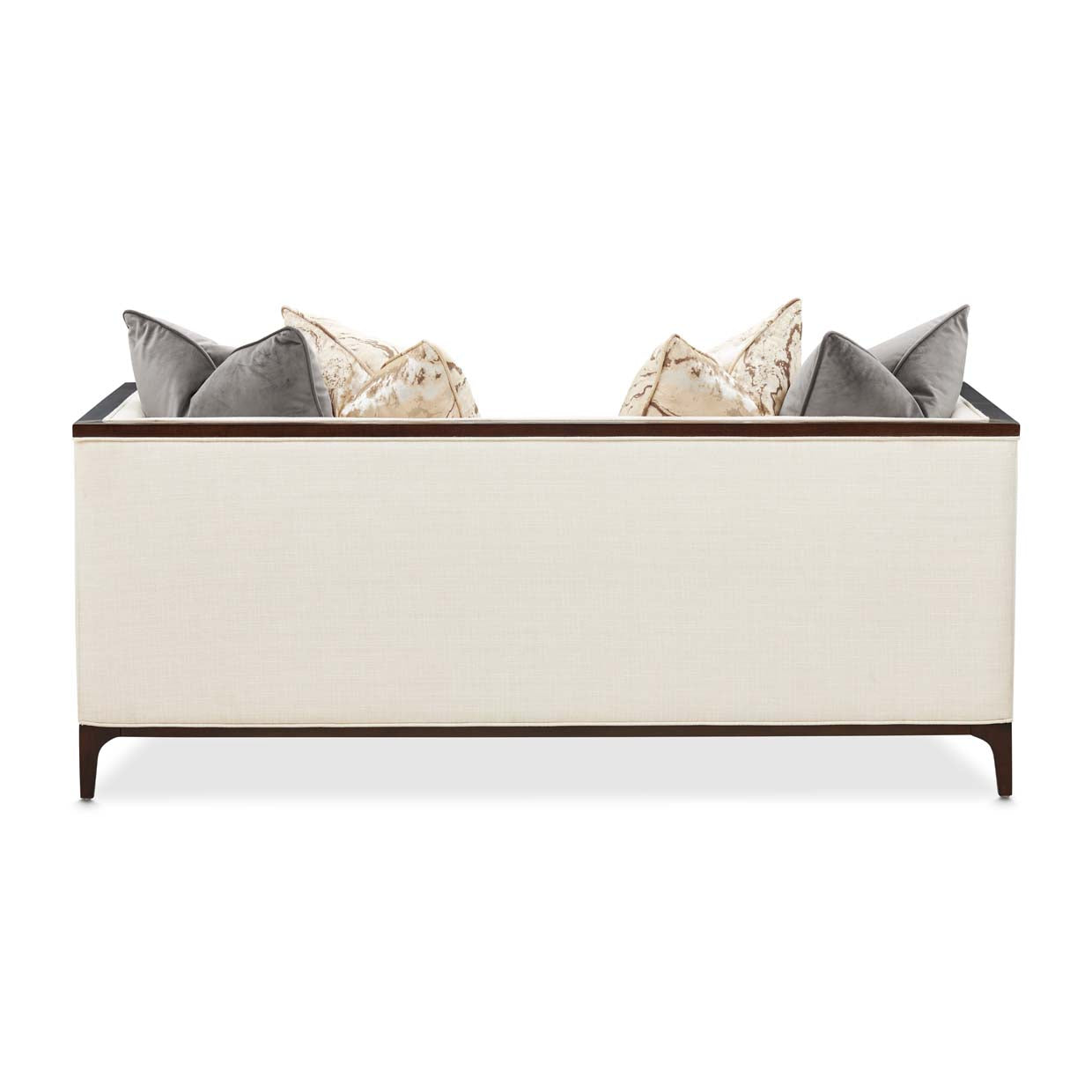 Belmont Place Loveseat - Cream/Espresso