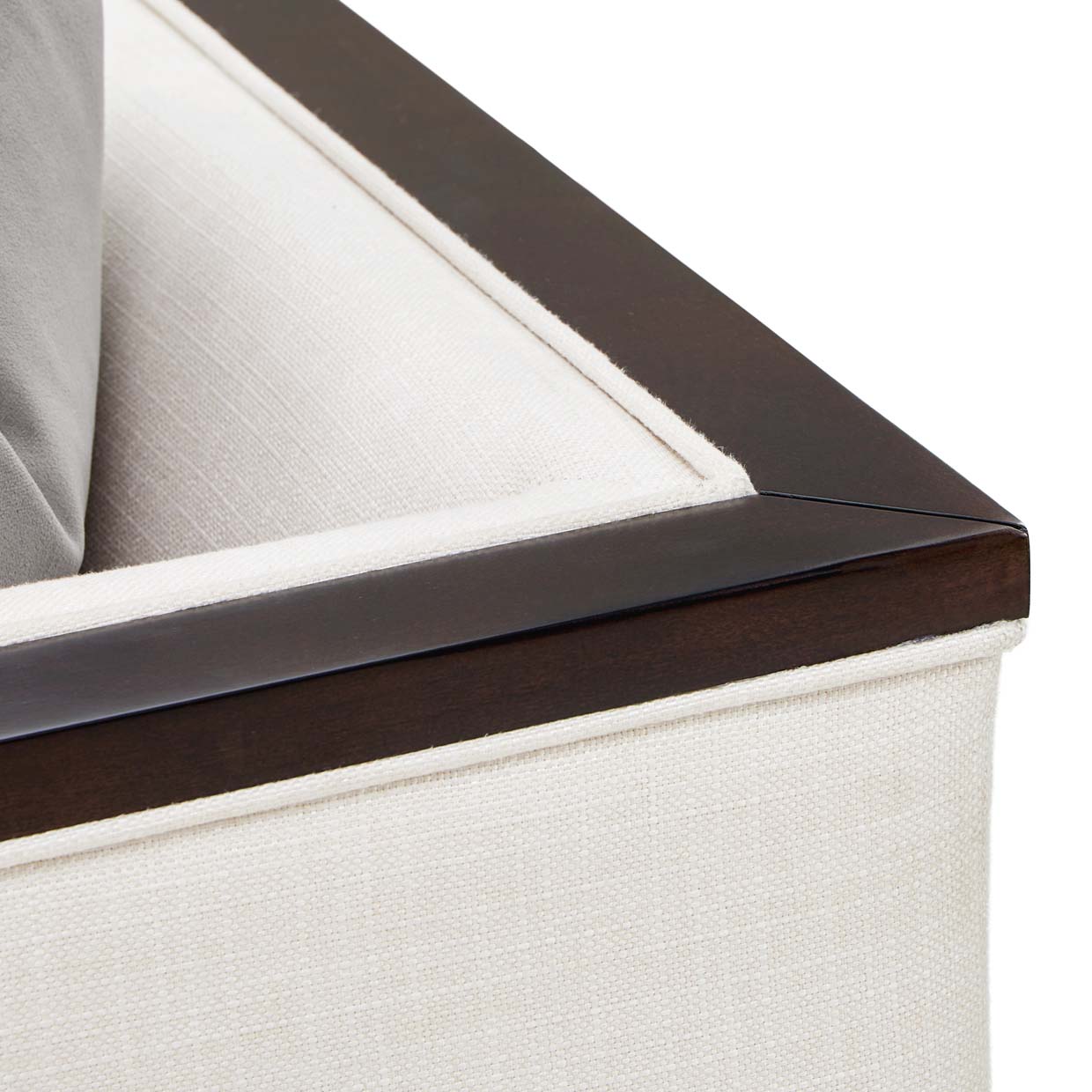 Belmont Place Loveseat - Cream/Espresso