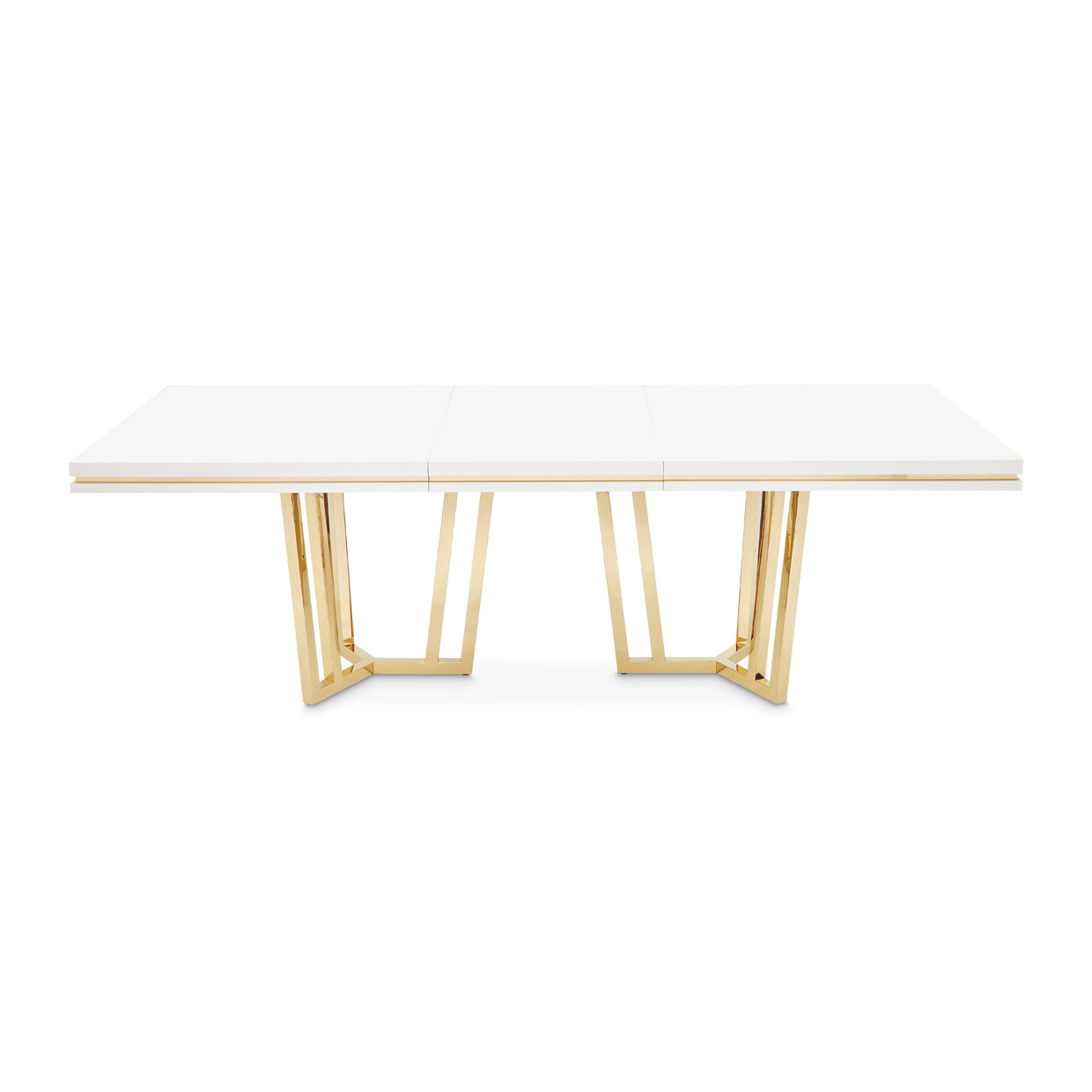 Palm Gate Rectangular Dining Table - Cloud White