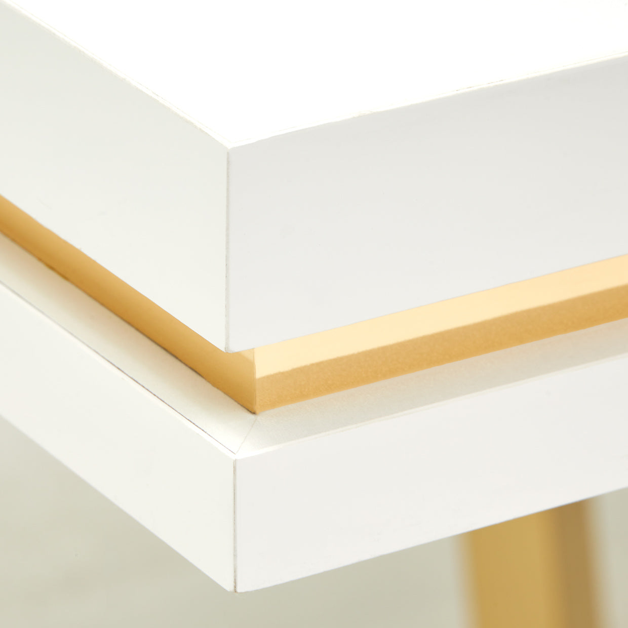 Palm Gate Rectangular Dining Table - Cloud White