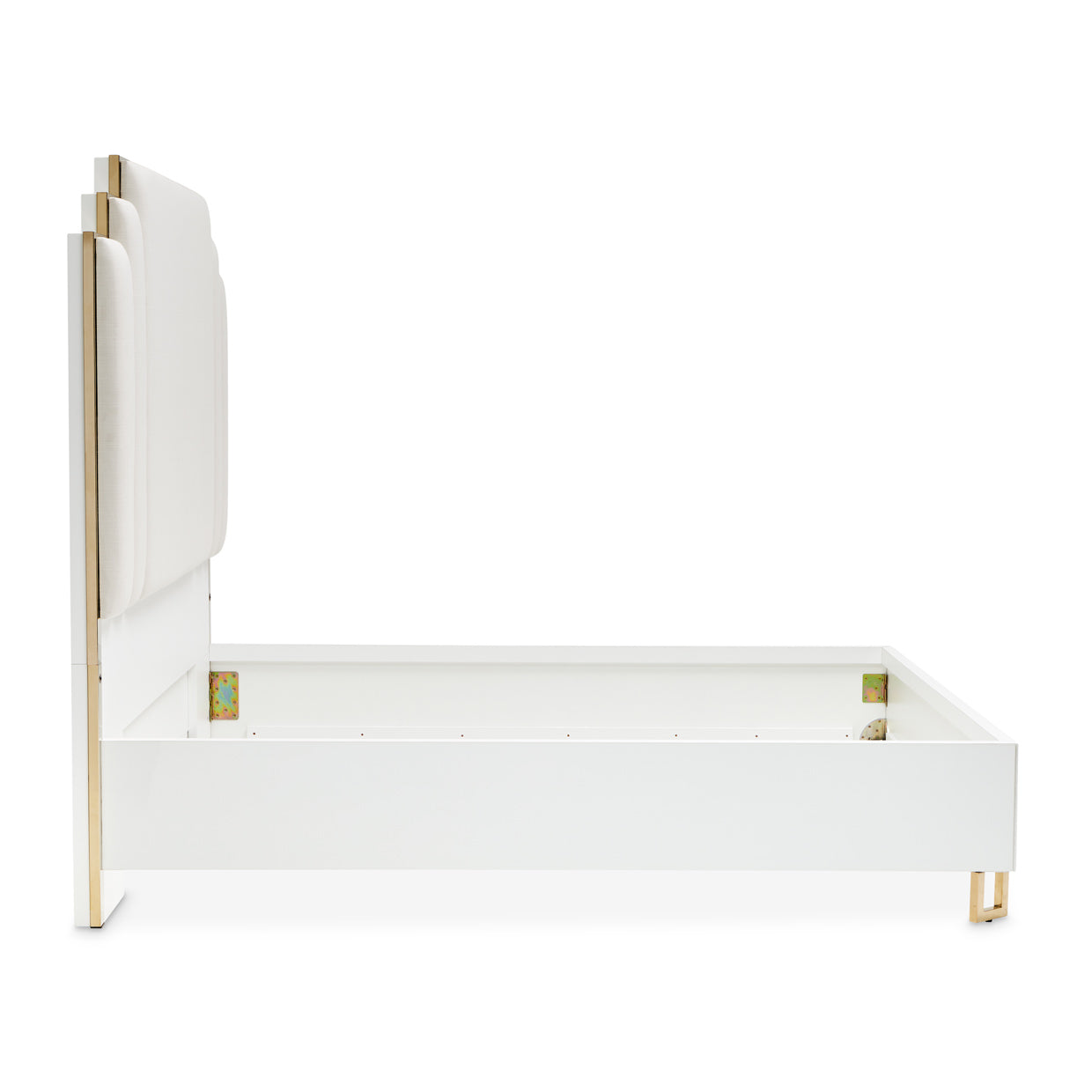 Palm Gate Queen Bed - Cloud White