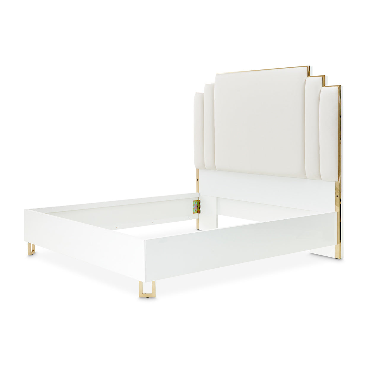 Palm Gate Queen Bed - Cloud White