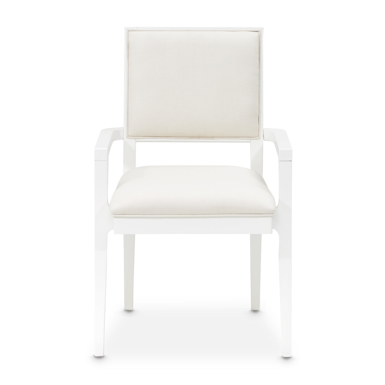 Palm Gate Dining Arm Chair - Cloud White