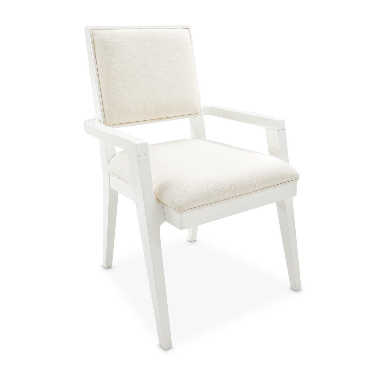Palm Gate Dining Arm Chair - Cloud White