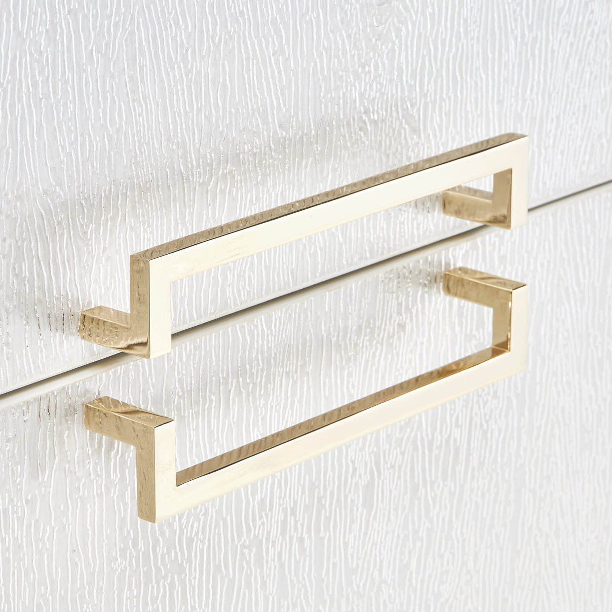 Palm Gate Sideboard with Mirror - Cloud White