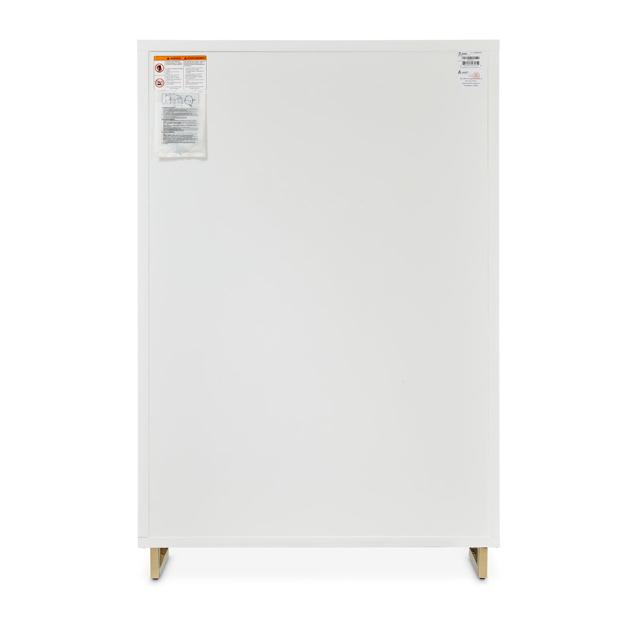 Palm Gate 6-Drawer Chest - Cloud White