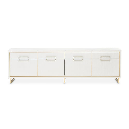Palm Gate Media Cabinet - Cloud White