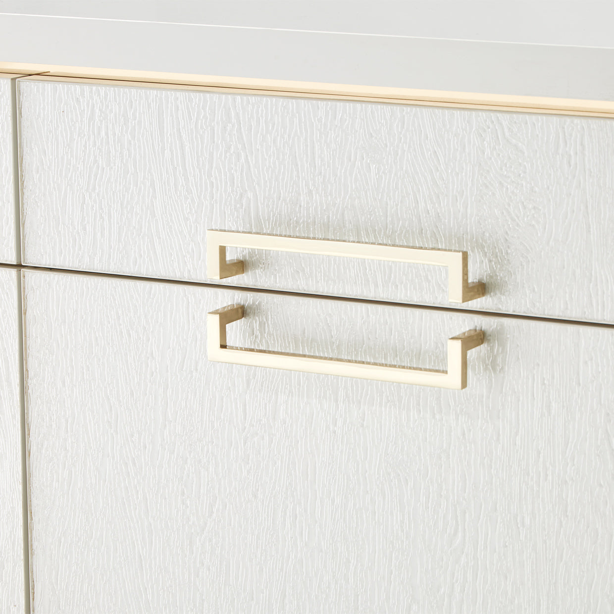 Palm Gate Media Cabinet - Cloud White