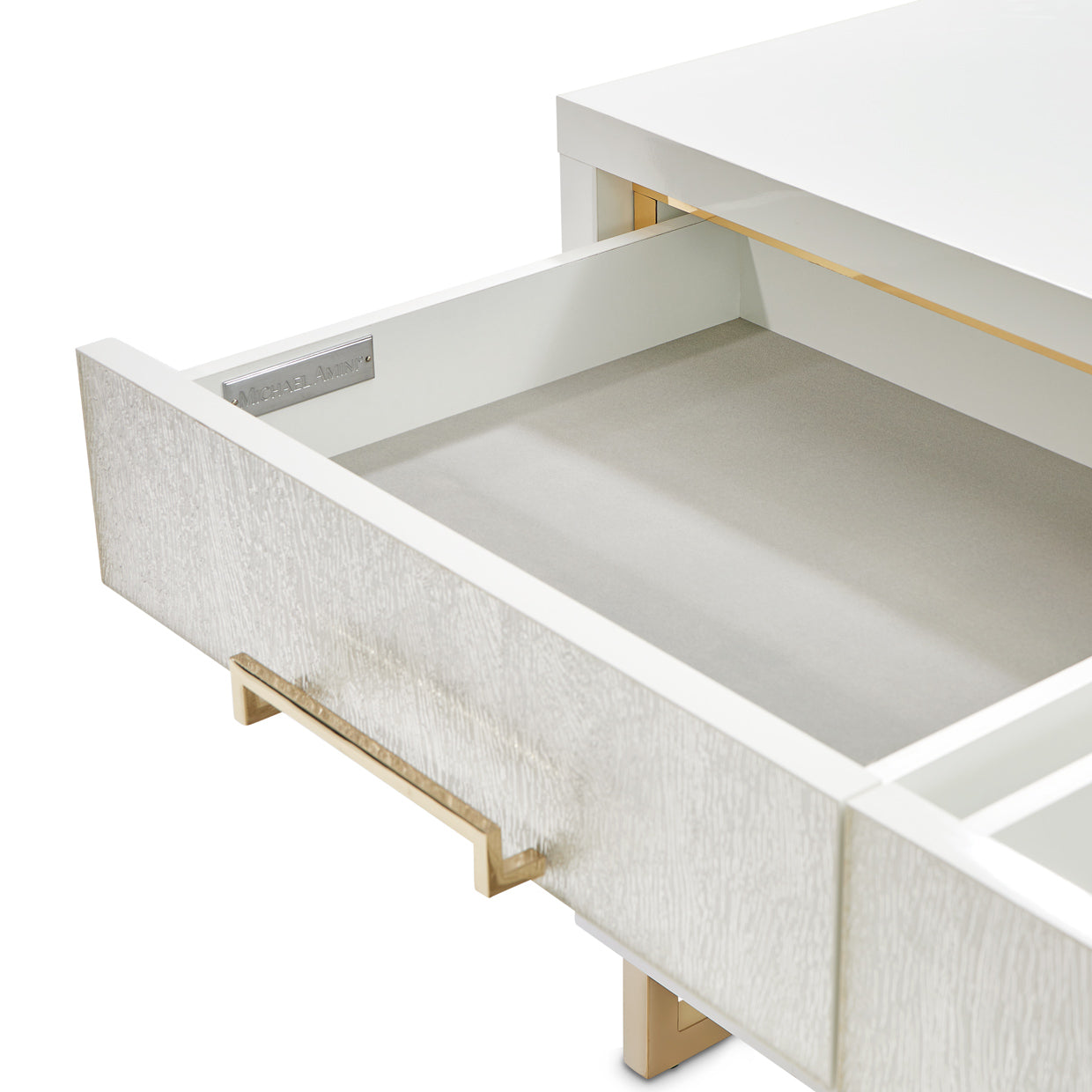 Palm Gate Media Cabinet - Cloud White