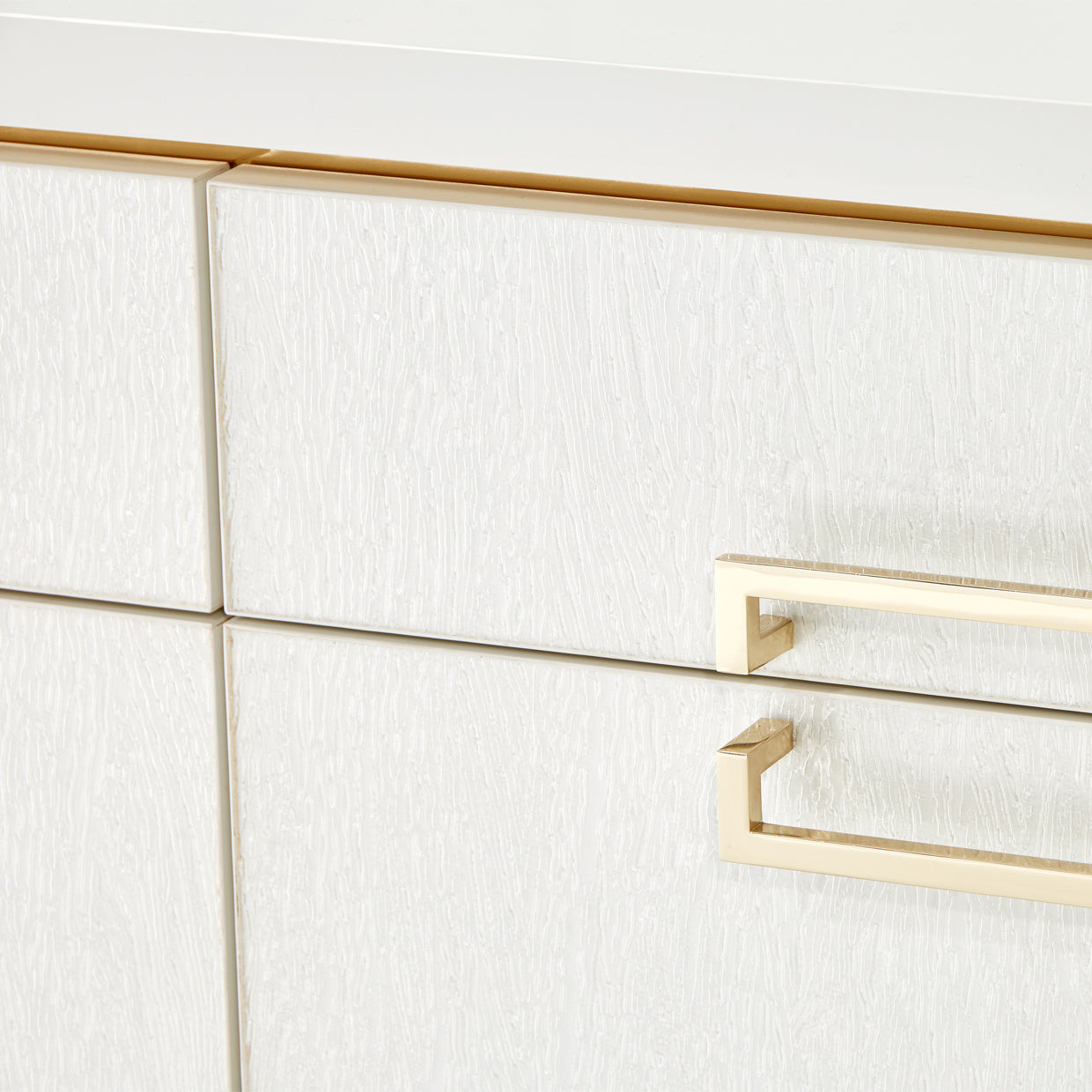 Palm Gate Media Cabinet - Cloud White