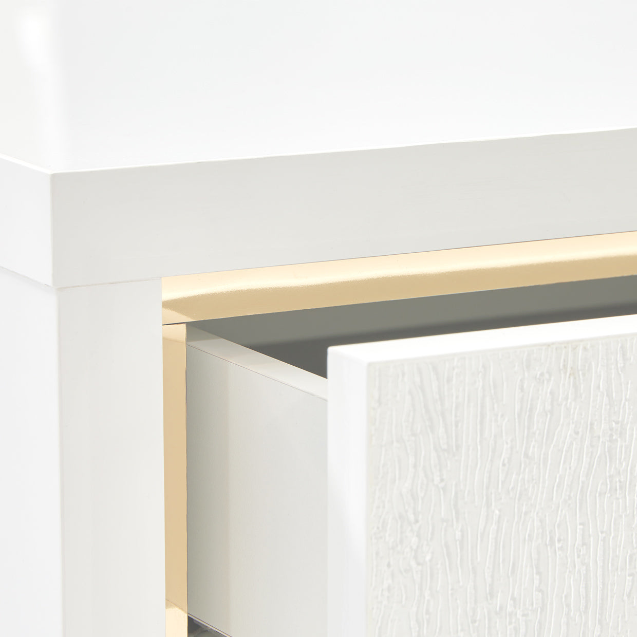 Palm Gate Media Cabinet - Cloud White