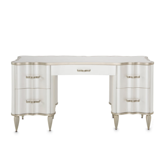 London Place Vanity Desk - Creamy Pearl
